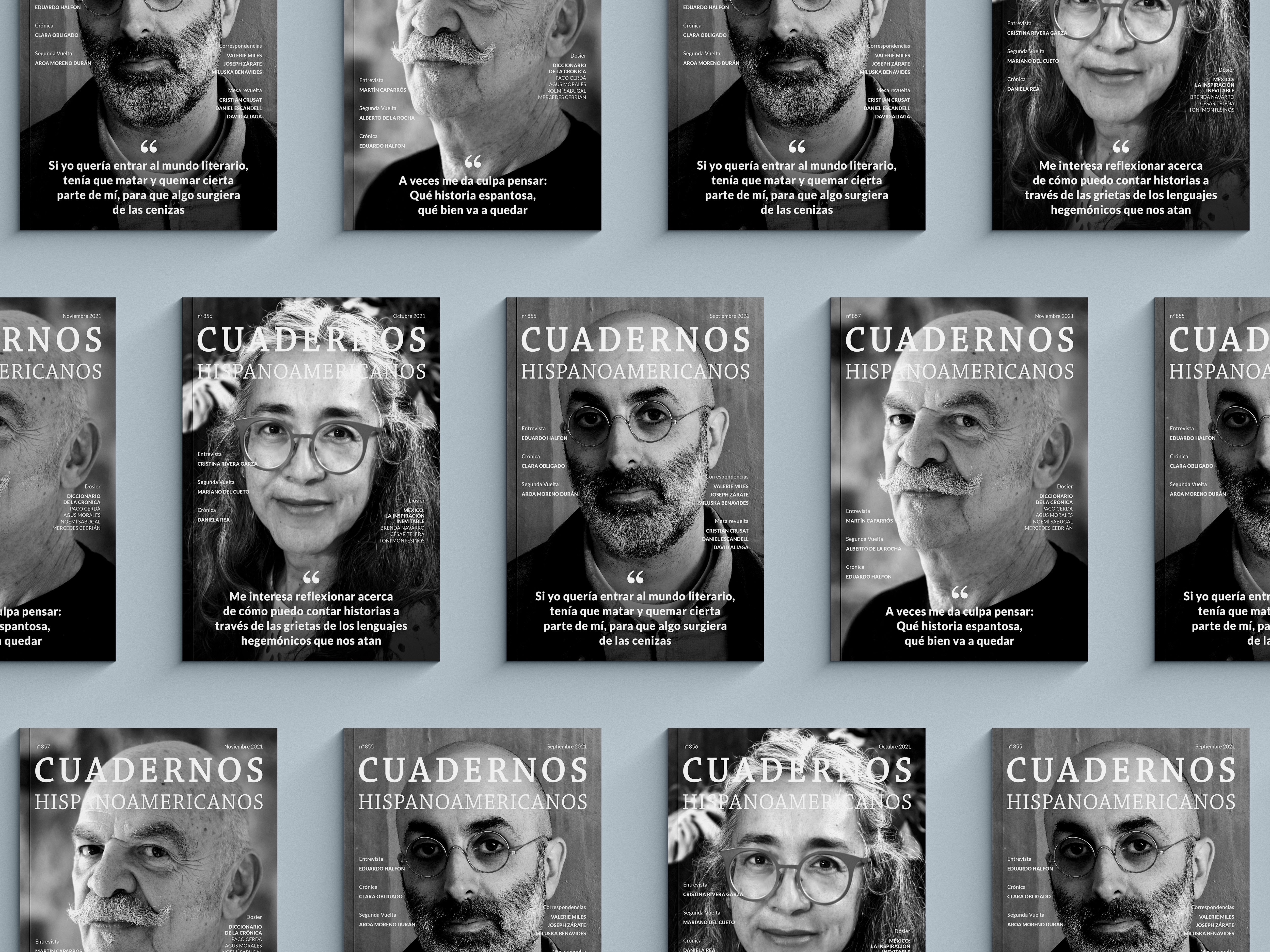 Portadas de los Cuadernos Hispanoamericanos