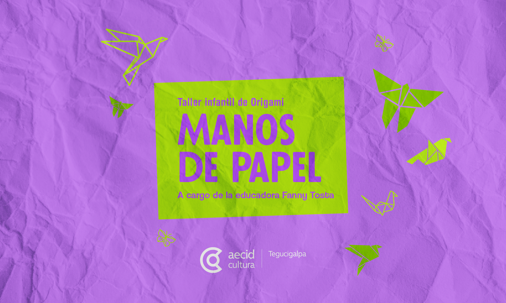 Taller infantil de Origami: Manos de papel