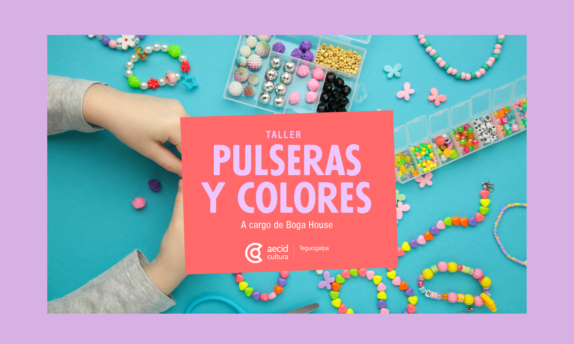Portada Taller de joyería infantil: Pulseras y colores