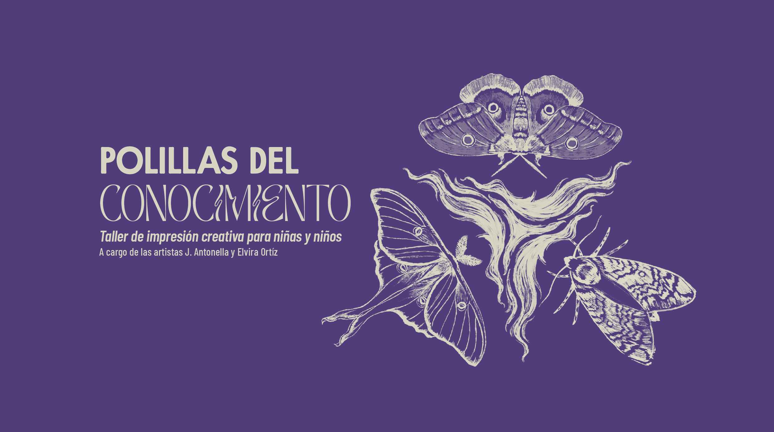 Polillas del Conocimiento: Taller de impresión creativa para niñas y niños
