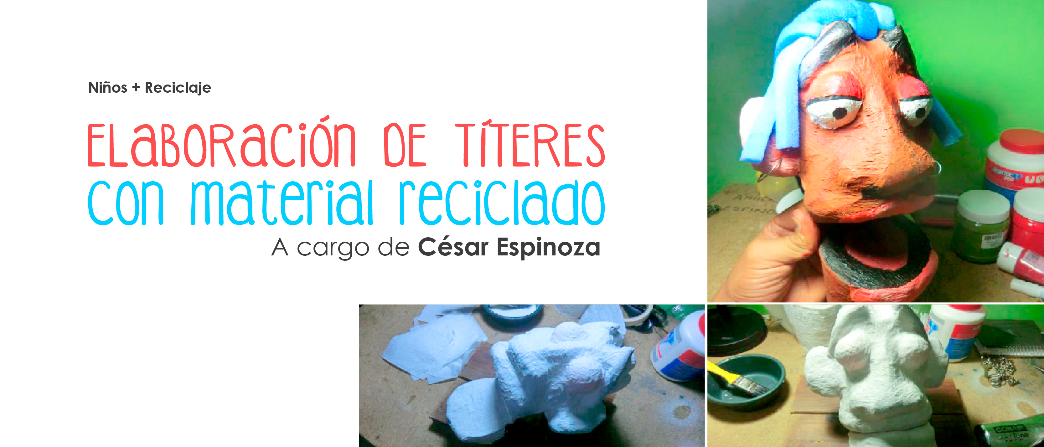 Elaboracin de tteres con material reciclado