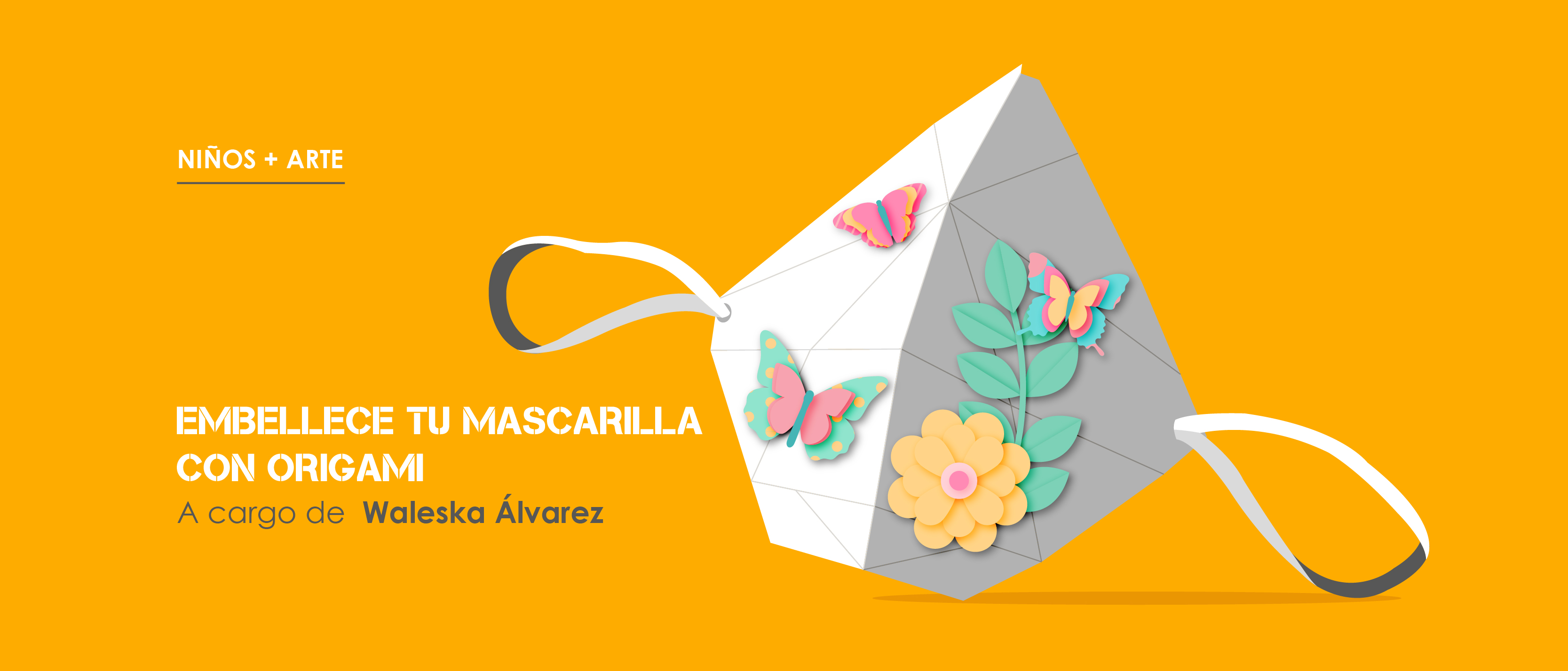 Embellece tu mascarilla con origami