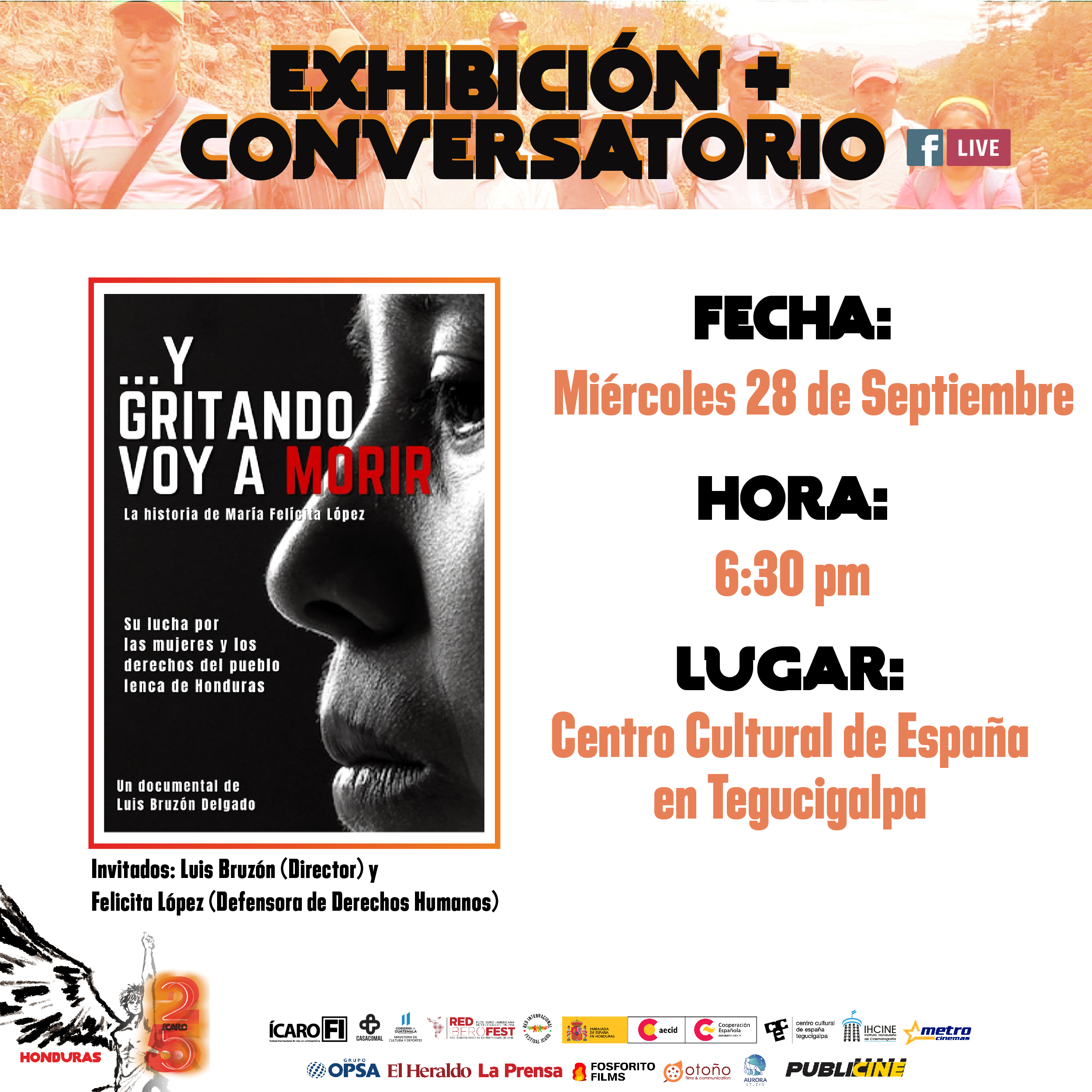 Proyeccin de la pelcula Y gritando voy a morir