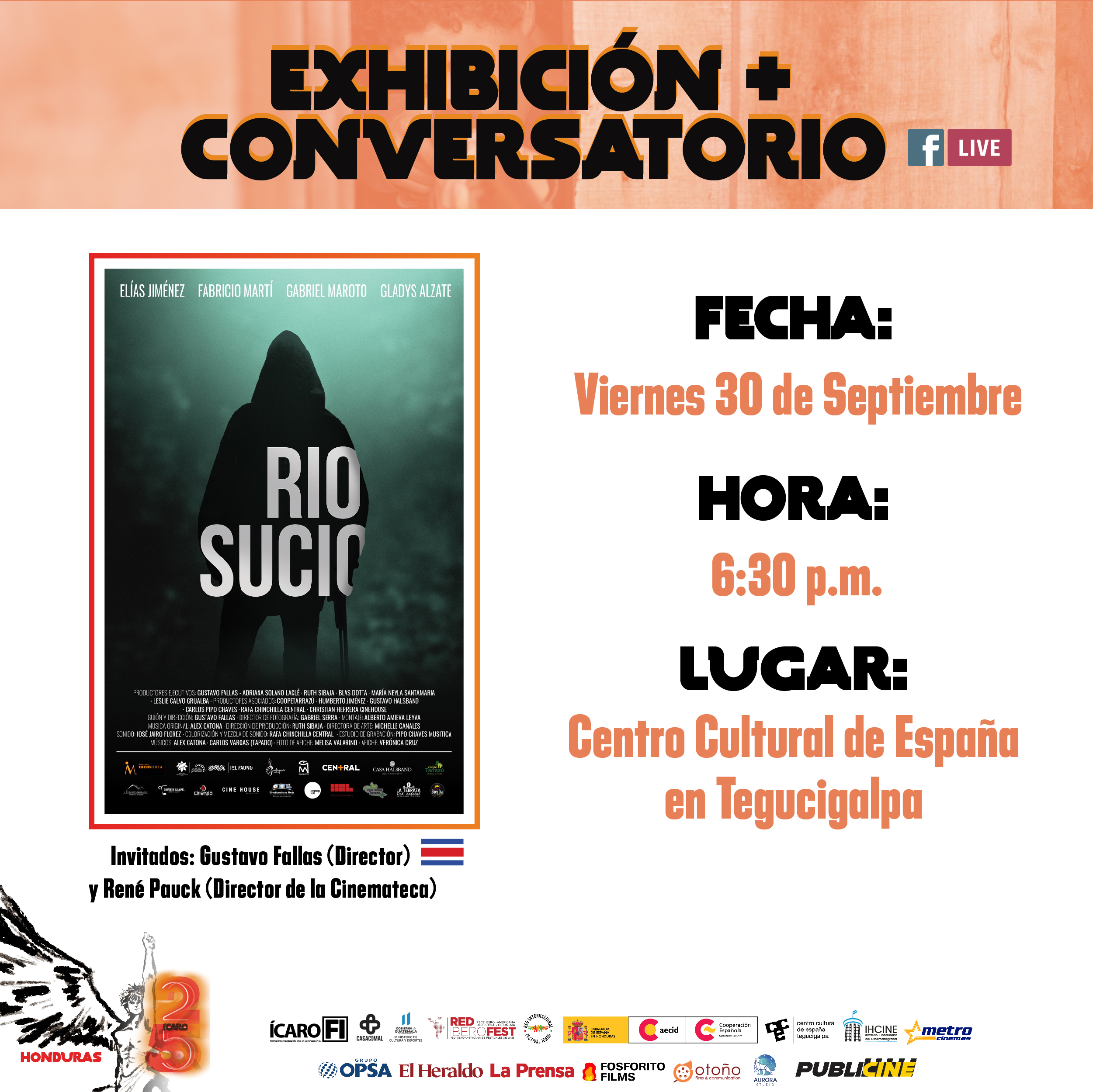 Proyeccin de la pelcula Ro Sucio