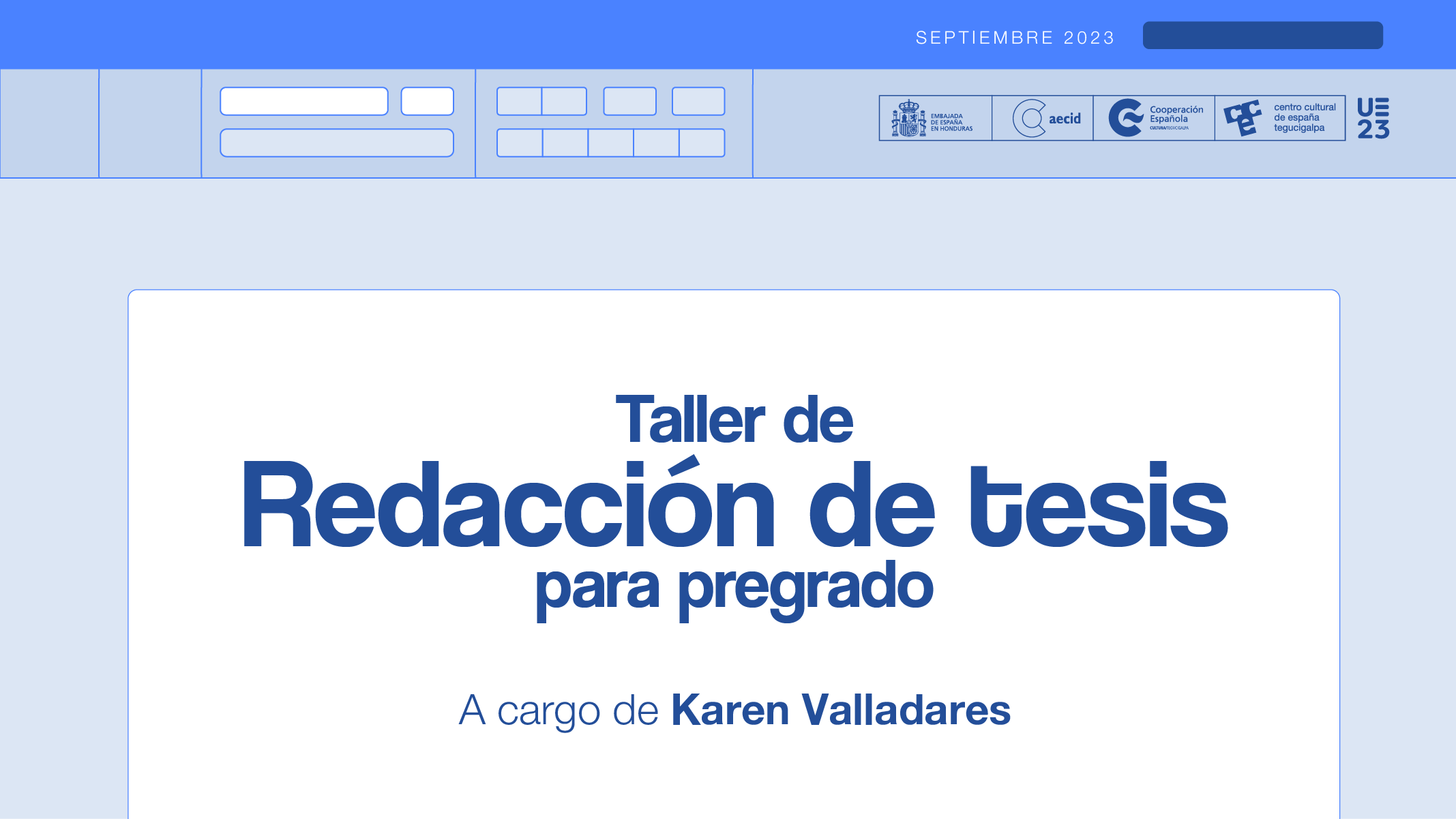 Taller de Redaccin de Tesis para Pregrado