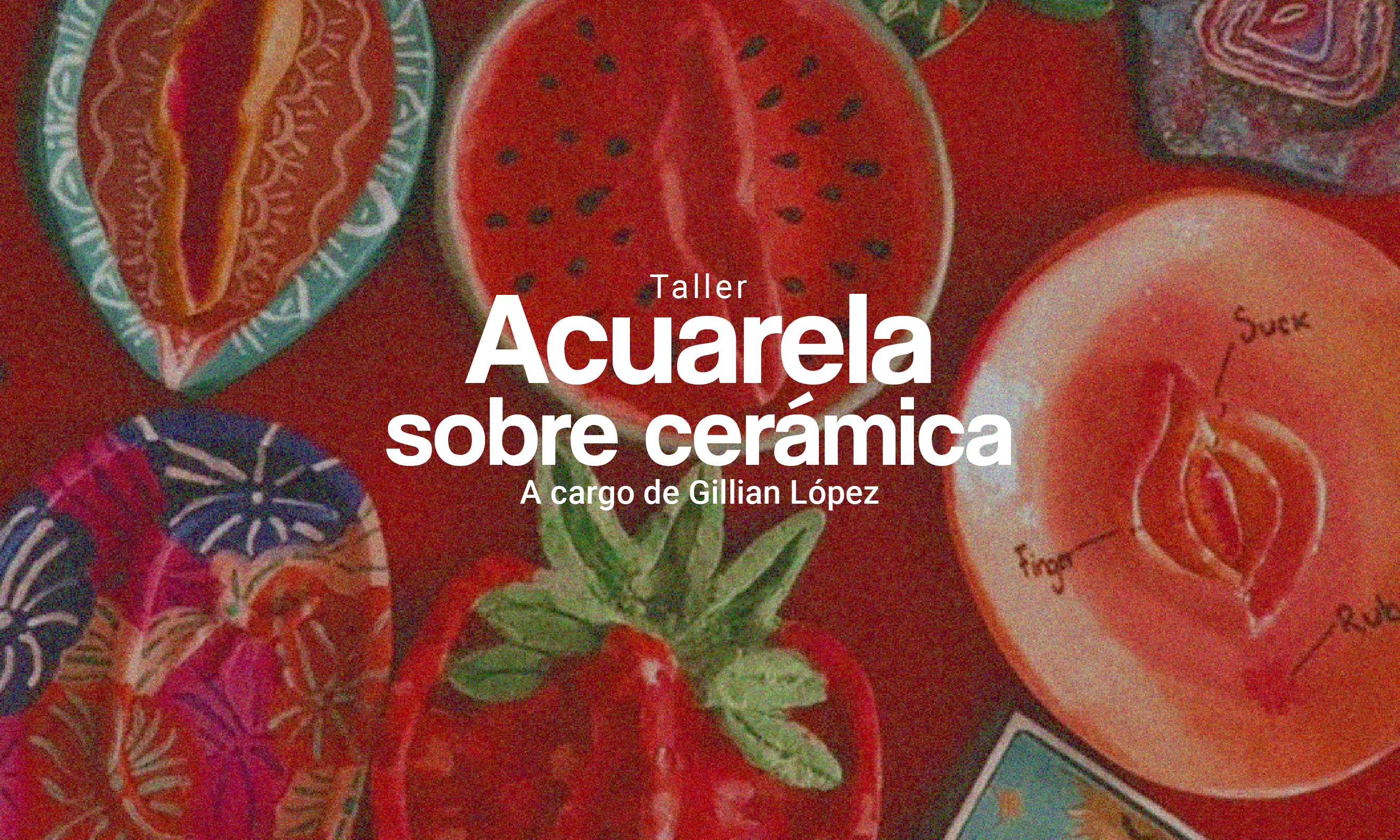 Taller Acuarela Sobre Cermica