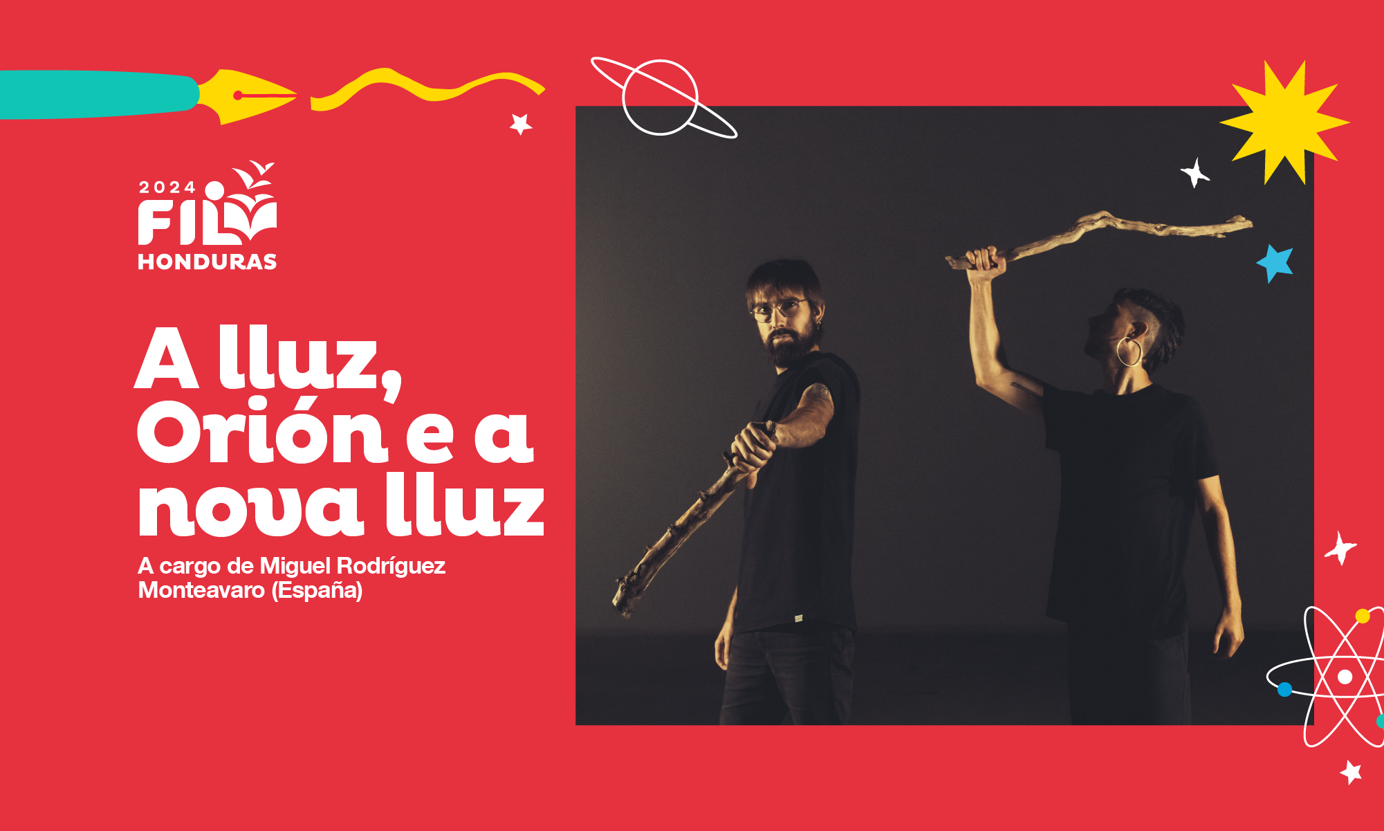 Espectculo de poesa audiovisual A lluz Orin e a nova lluz