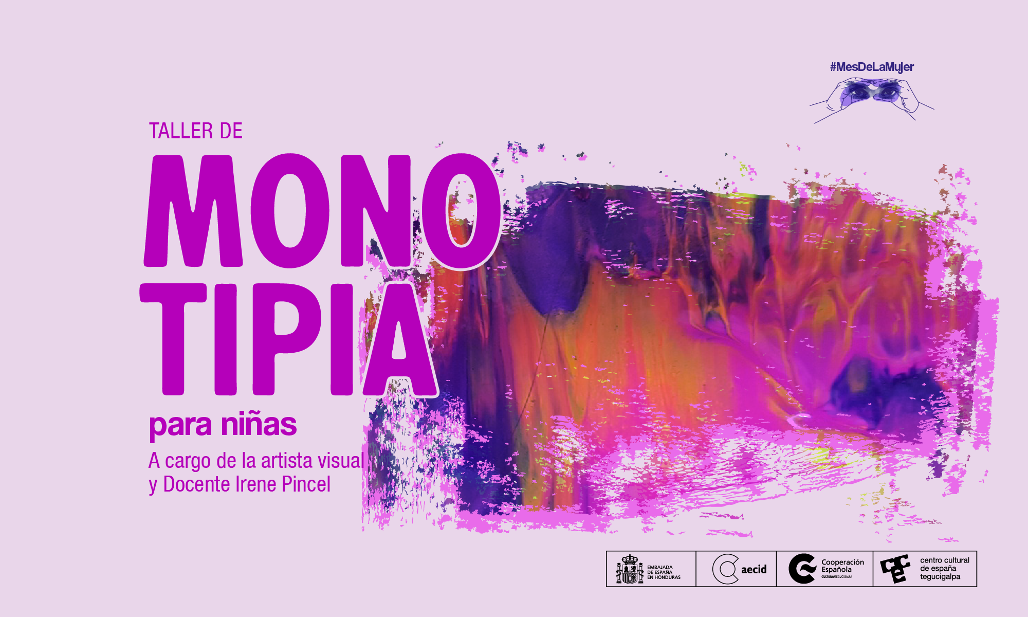 Taller de monotipia para nias