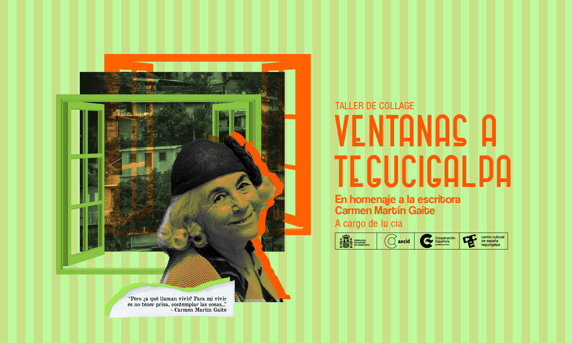 Ventanas a Tegucigalpa Collage en homenaje a Carmen Martn Gaite
