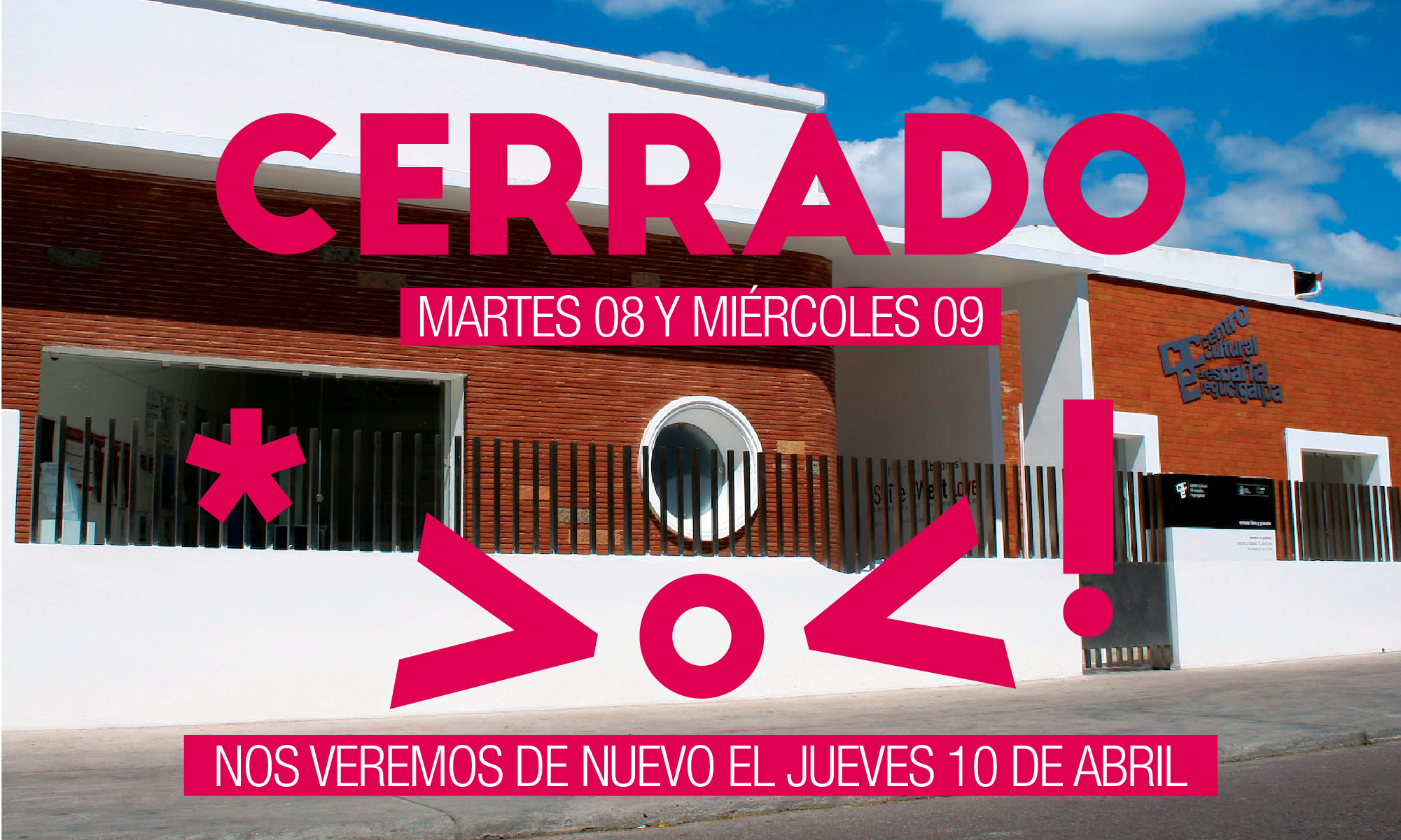 Cerrado 08 y 09 de abril
