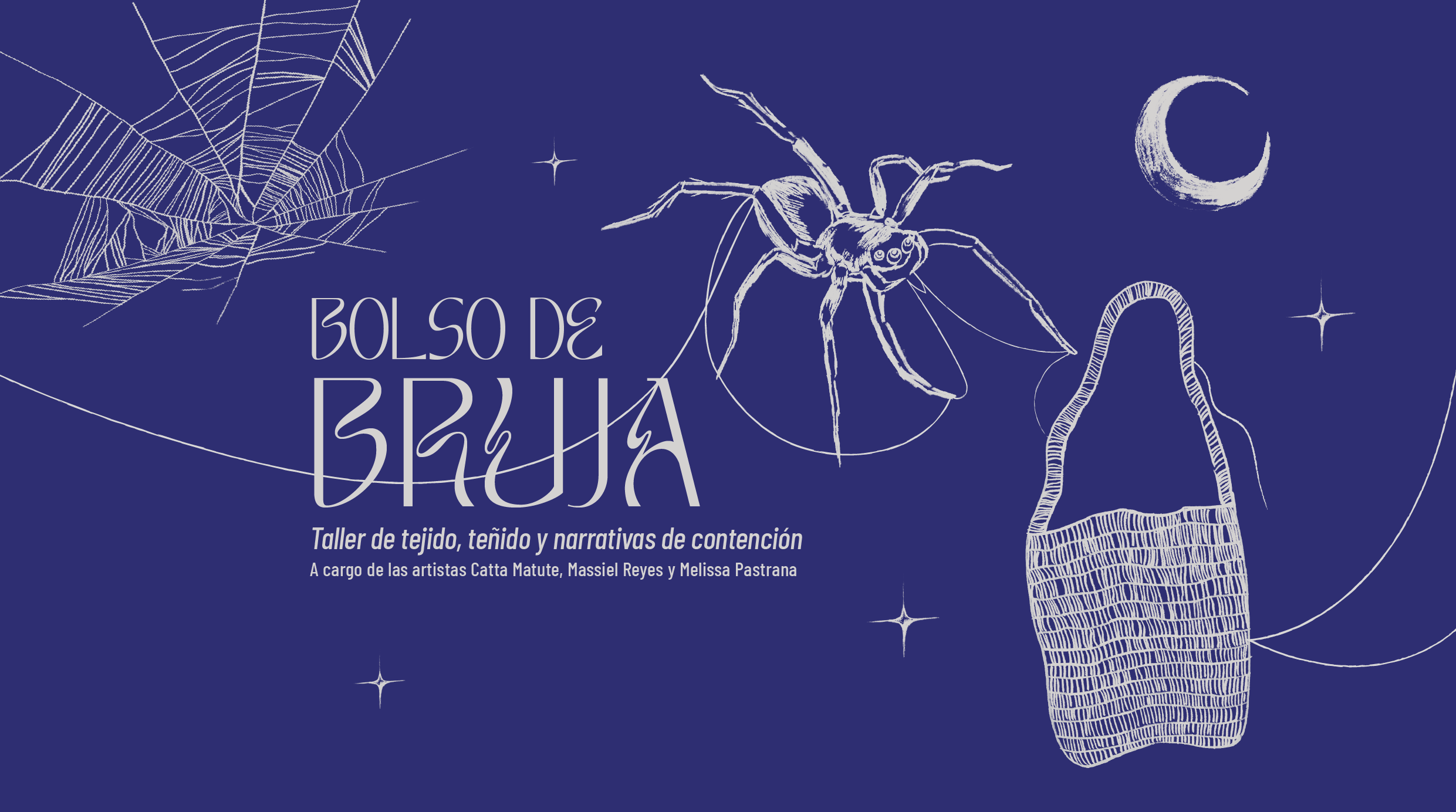 Bolso de Bruja: Taller de tejido, teñido y narrativas de contención